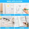 Vicloon Transparent Sticky Notes, 100Pcs Self-Stick Note Pads, 75 *