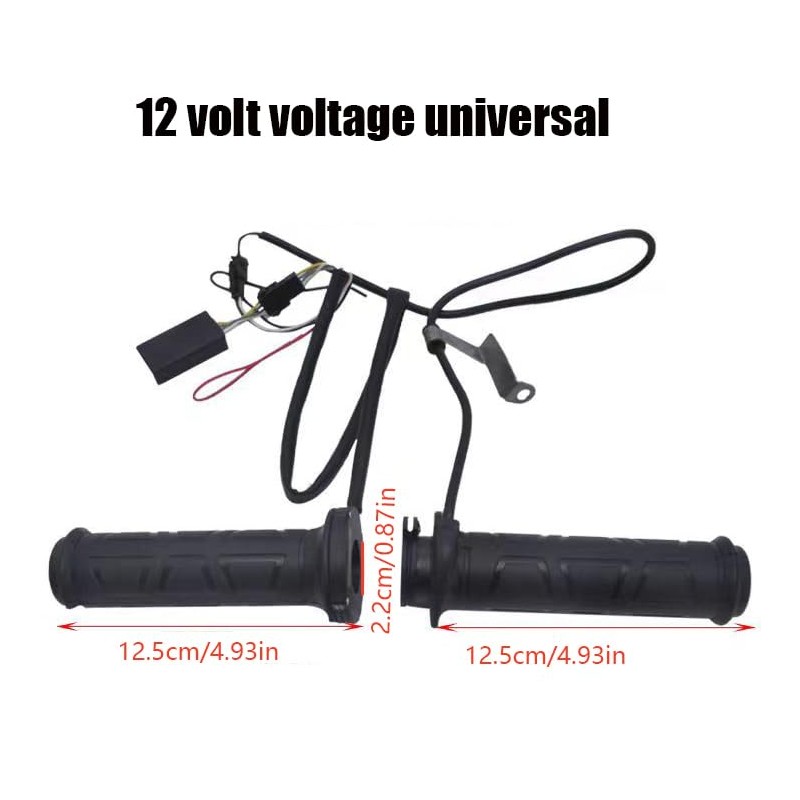 LIDABATON Motorcycle Heating Handle Adjustable,Temperature Heating Handle,12V Universal,7/8 Inch (About