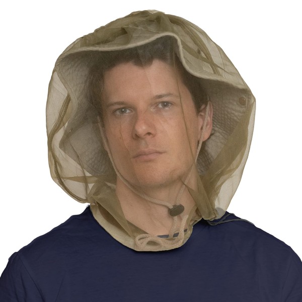 Bug Head Net Mesh - Bug Face Netting for Hats - Insect Net Mask Cover from Gnats, No-See-Ums & Midges with Extra Fine Fly Screen Holes - Outdoor Protection for Men & Women