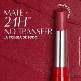 ésika Colorfix - Lápiz labial 24h Rojo seductor 0.07 oz, 24 horas de color y suavidad, lápiz labial 100% mate, textura cremosa, con pigmentos impermea