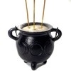 Cauldron Cast Iron Witchcraft Cauldron Incense Bowl Crescent Moon Sun