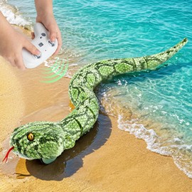Remote Control Snake Amphibious RC Snake Toy Indoor Outdoor Games Party Prank Water Pool Toys for Kids Birthday Gifts for Boys Girls Ages 5-8 8-13