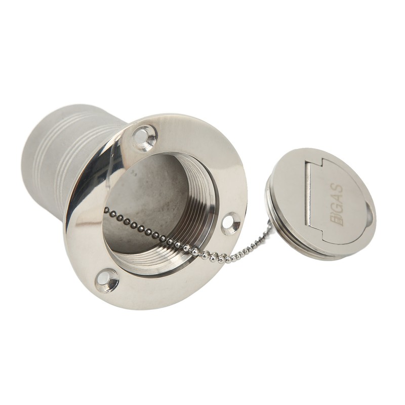 Boat Filler Right Angle Clamshell 316 Stainless Steel Hardware for