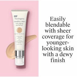 Neutrogena Retinol Treatment & Tinted Facial Moisturizer, Healthy Skin Anti-Aging Perfector, Broad Spectrum SPF 20 Sunscreen & Titanium Dioxide, Blend