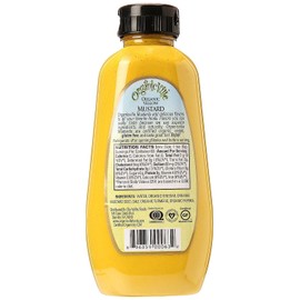 Organicville Yellow Mustard - Mustard Yellow Organic, Yellow Mustard, Vegan, Gluten Free, USDA Organic, Non-GMO, Paleo, Keto-Friendly Mustard - 12 Oz, 2-Pack