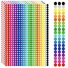 12000 PCS 1/4" Small Round Color Coding Dot Stickers -
