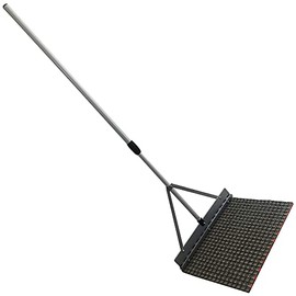 Yard Tuff YTF-218DM Steel Head and Brace Lightweight Aluminum Handle Drag Mop for Gravel, Dirt, and Soil Grading, for Both Hand Dragging and Towing