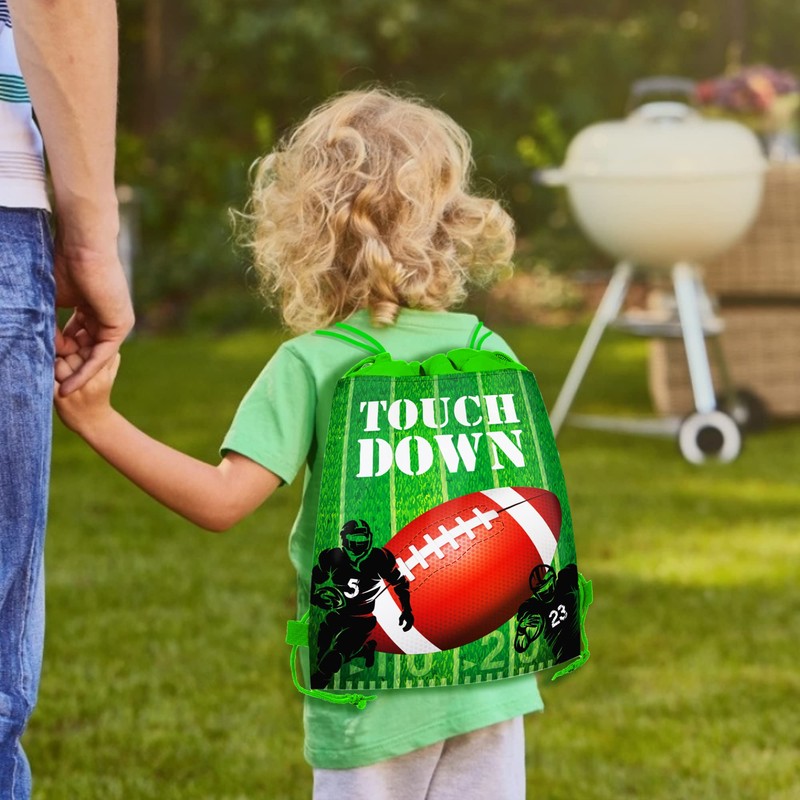 12 Pcs Rugby Drawstring Bag Set Sports Backpack Storage Bags