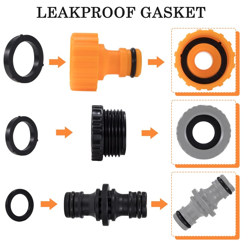 Tunejoy Hose Connectors Garden Hose Connectors Leak-Free Hose Coupling Accessories