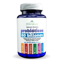 Zen Natura 60 Billones De Probioticos 60 Cápsulas Sabor Sin Sabor