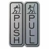 Imprue Door Sign -Classic Fun Push Pull Door Sign (Red)