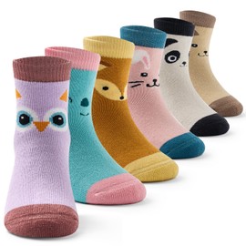 Girls Winter Socks Kids Warm Socks Girls Thick Cotton Thermal Socks for Girls Size 7-9 Age 3-5 Years