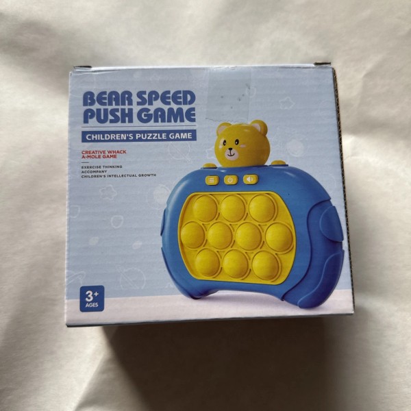 Unbranded Yellow Bear speed push game machine children puzzle recreational,