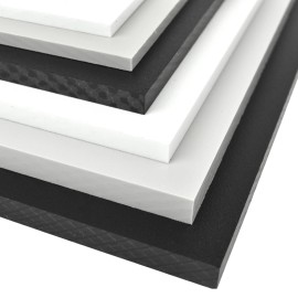 BuyPlastic Black HDPE Boat Board, Marine Grade Plastic  1/4" x 12" x 12"