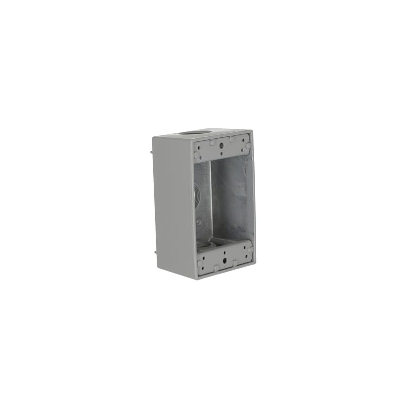 Hubbell Bell 5324-0 Single-Gang Weatherproof Box Three 3/4 in. Threaded
