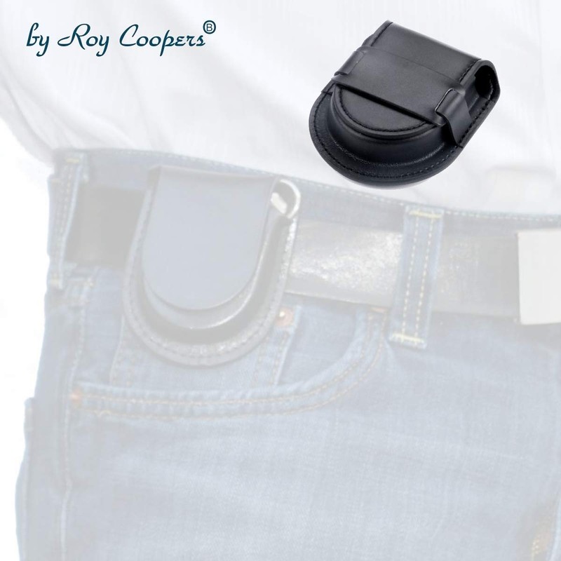 Roy Coopers Case for pocket watches KROSS black - belt