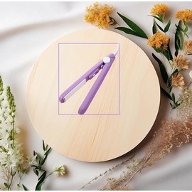 Purple Mini Hair Curler, Ceramic Mini Hair Curler for Short Hair Fine Hair, Small Curling 2 in 1 Mini Ceramic Curler and Hair Straightener, Mini Curling Iron 1/2 Inch Barrel Short Hair Irons