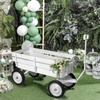 All-Terrain Cargo Wagon - White Flower Girl Wagon Pull Along
