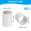 PATIKIL 3/4" PVC Pipe Fitting Coupling Adapter, 2 Pack Straight
