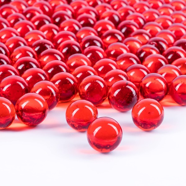 Galashield Red Marbles for Vases | Glass Marbles Bulk Vase