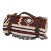 TOURBON Blanket Strap Leather Portable Strap Carry Blanket Mat Carrying