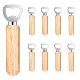 Oenothera 9 Pieces Bottle Opener, Portable Bottle Opener, Engraved Wooden Bottle Opener for Men, Dad, Grandpa, Father's Day, Christmas