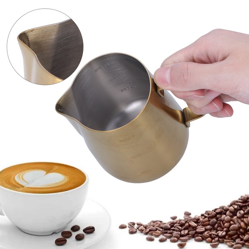 Milk Frothing Pitcher Stainless Steel Coffee Jug Cup Foam Making