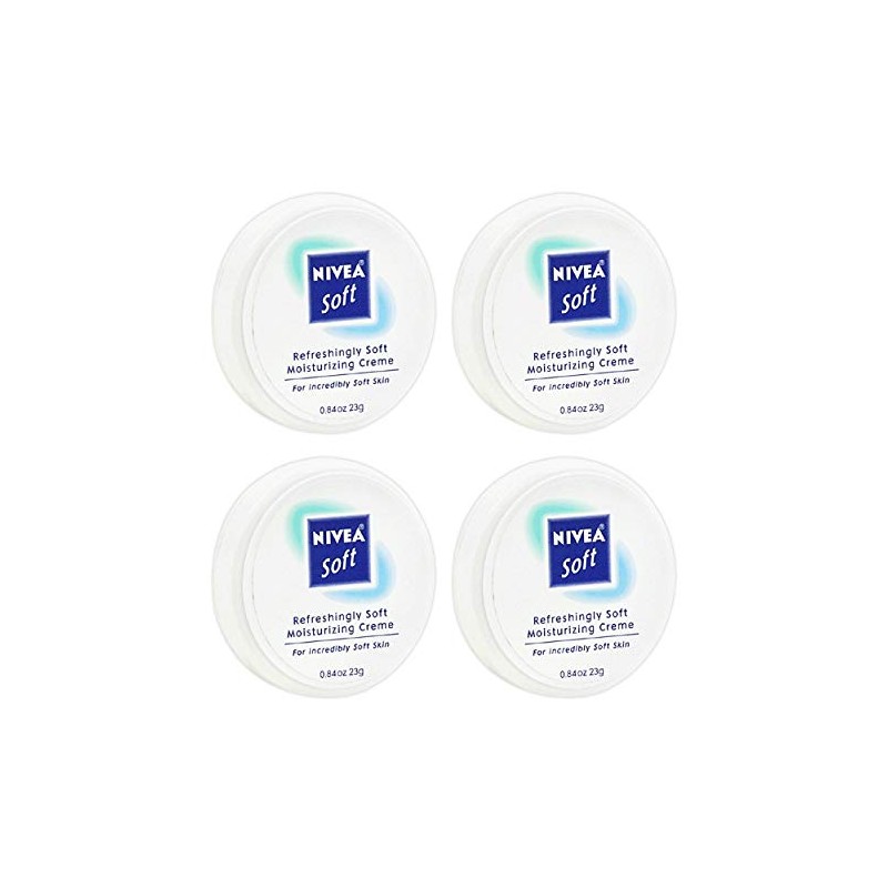 Nivea Soft, Refreshingly Soft Moisturizing Creme, .84 Oz. (4 Pack