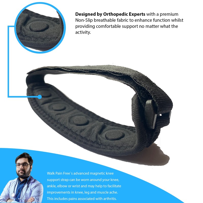 Walk Pain Free Knee Strap - Magnetic Knee Support Strap/Brace