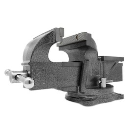 WEN Bench Vise, 6-Inch, Cast Iron with Swivel Base (BV456)