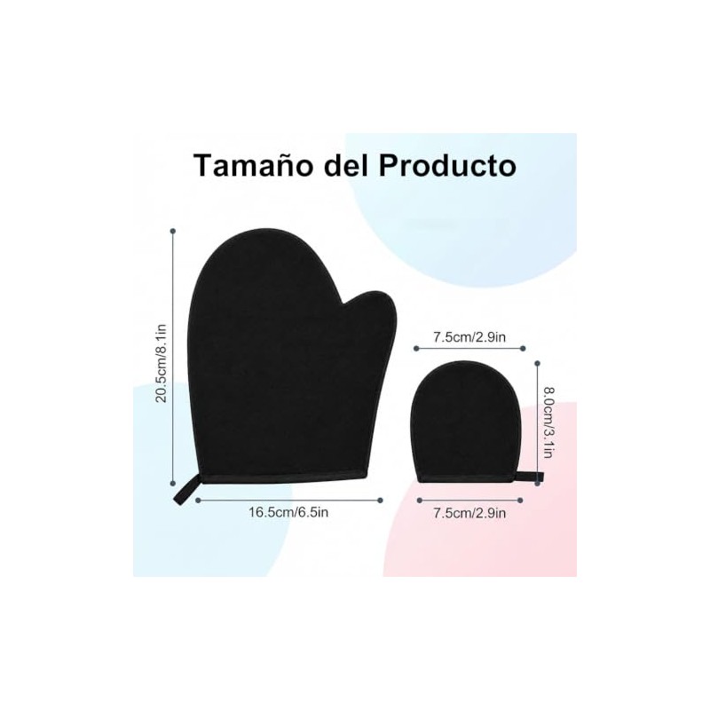 Guante Aplicador de Autobronceador y Exfoliante Corporal Reutilizable