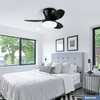 ZOEYON Small Ceiling Fan with Light - 26 Inch Flush