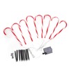 Christmas Candy Cane Light 1 for 8 Solar Candy Cane