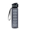 Motivational Time Marked Water Bottle with Straw and strap, 1L,