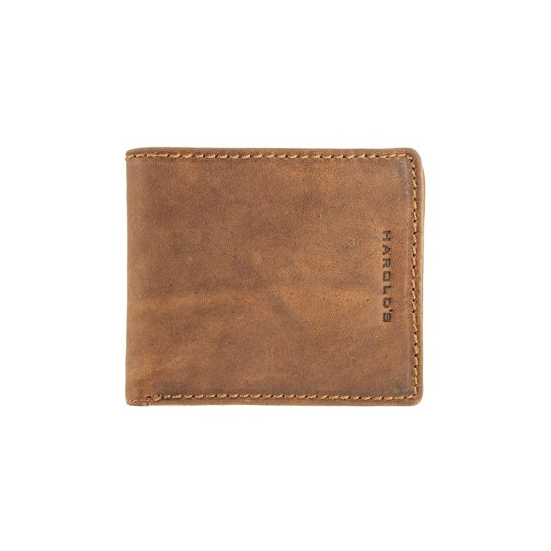 HAROLD'S Country Leather Wallet 12 cm, Nature, Antique