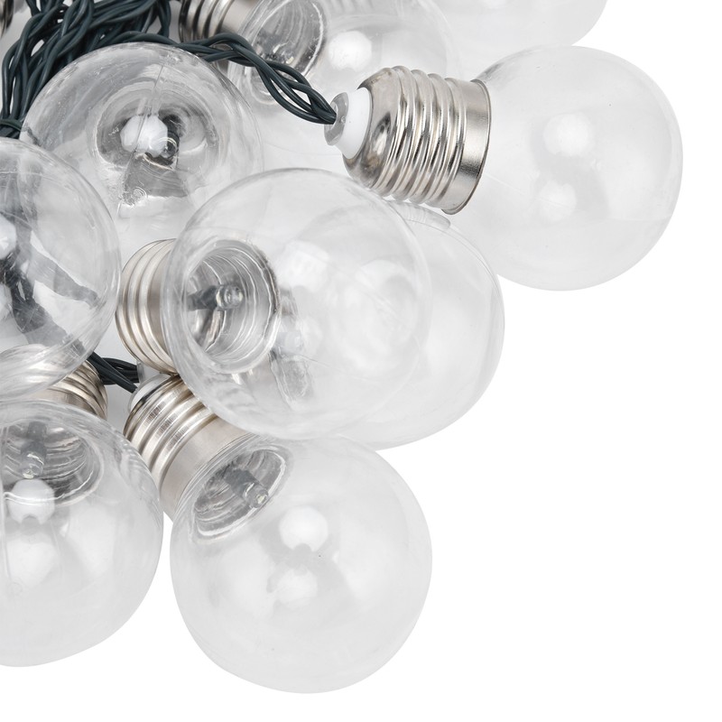20LEDs G50 Solar Bulb Light String Outdoor Waterproof for Garden