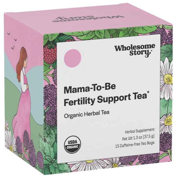 Organic Fertility Tea for Women w Red Raspberry Leaf, Cinnamon