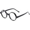 The Wizard, Nerd Style Round Reading Glasses +1.00 Black