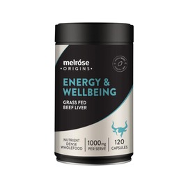 Melrose Origins Energy & Wellbeing (Grass Fed Beef Liver 1000mg) 120 Capsules
