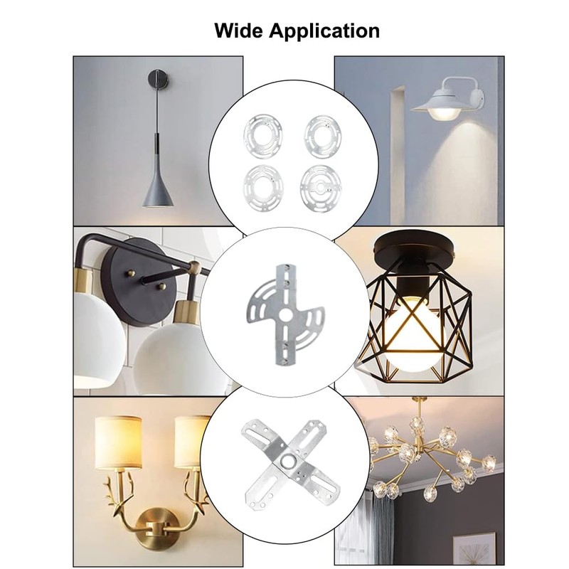 Flexible Pendant Light Crossbar Kit, Ceiling Light Mounting Plate Fixture