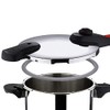 BOGNER- Olla de presión de acero inoxidable, capacidad de 8