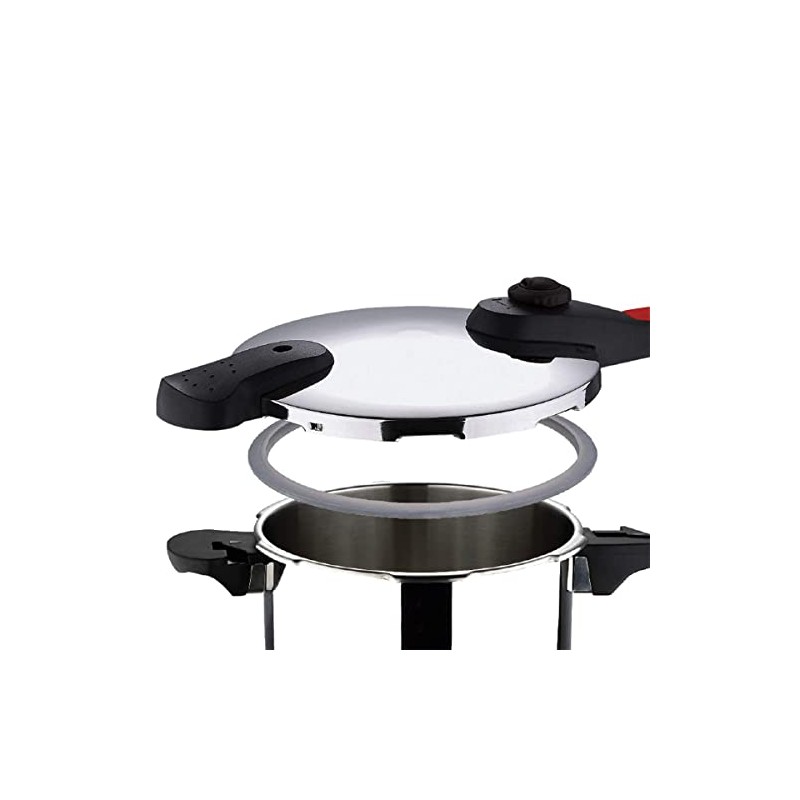 BOGNER- Olla de presión de acero inoxidable, capacidad de 8