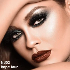 FOCALLURE Metallic Liquid Lipstick,Non Stick Cup Lip Gloss,High Impact Lip Color with Transfer-proof Wear,Long Lasting & Waterproof Lipstick Makeup for Women,Rope Brun
