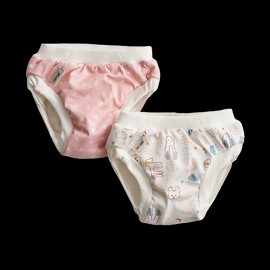 Vimse Pink/Teddy Training Pants, 2-Pack, SL 13-17kg
