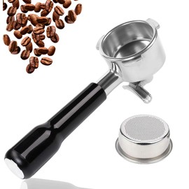 Espresso Portafilter 54mm Double Spout Compatible with Breville Bambino Plus (BES500) Infuser (BES840XL) 54mm Breville Barista Series-ABS Handle - Stainless Steel Filter Basked Included