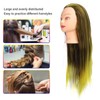 Gradient Wig Hair Mannequin Head Hairdressing Styling Training Braiding Doll