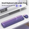 Dilter Wireless Keyboard and Mouse Combo, Portable Retro Keyboard with