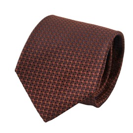 Ojier Men's Necktie, Silk, Regular Tie, Yamanashi Tie, Archival Style, Plain Woven Pattern, Made in Japan, Gift, Business, Stylish, 009: orange brown
