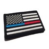 2x3" Thin Red and Blue Line Hook/Loop Patch United States