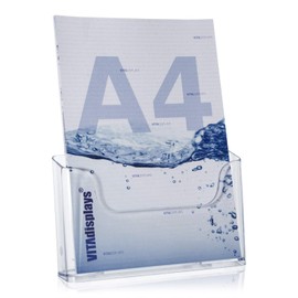 Vitadis Plays® A4 Leaflet Holder/Magazine Rack, Transparent (Ne)